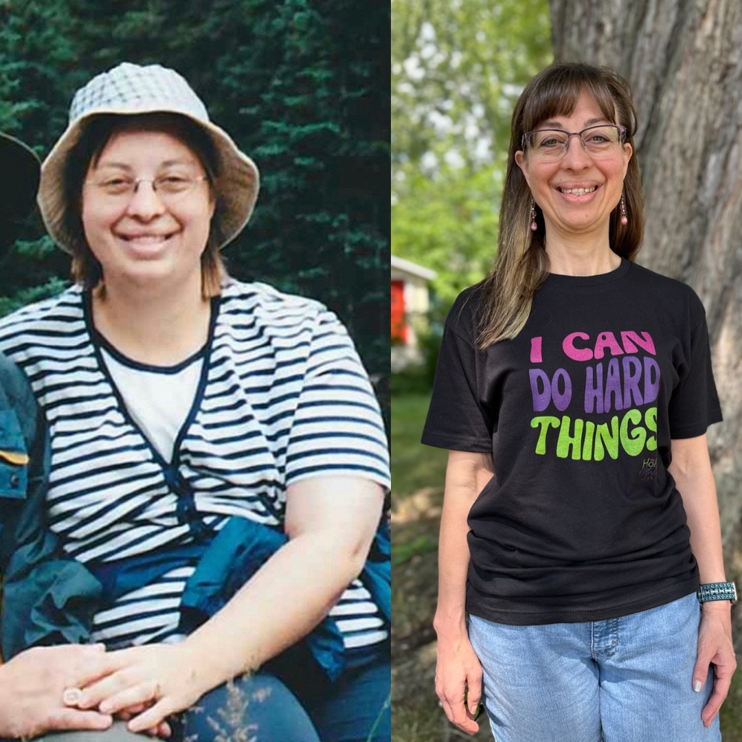 Sara Borgstede before after 100 pounds lost
